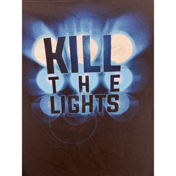 2 Luke Bryan Kill the Lights Tour T Shirt Blue & Black Graphic Concert Tshirts - Picture 13 of 14
